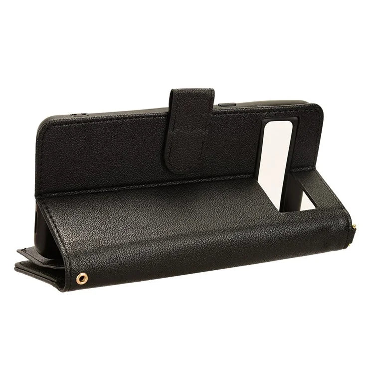 For Google Pixel 8 Pro Case Zipper Pocket Leather Stand Phone Cover