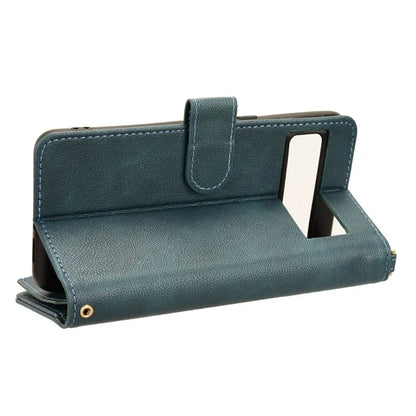 For Google Pixel 8 Pro Case Zipper Pocket Leather Stand Phone Cover