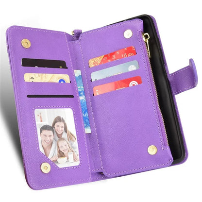 For Google Pixel 8 Pro Case Zipper Pocket Leather Stand Phone Cover