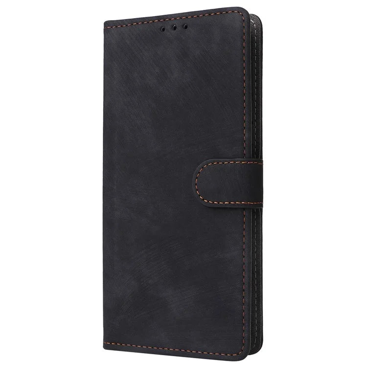 For ZTE Blade A33S Leather Case RFID Blocking Phone Cover with Strap