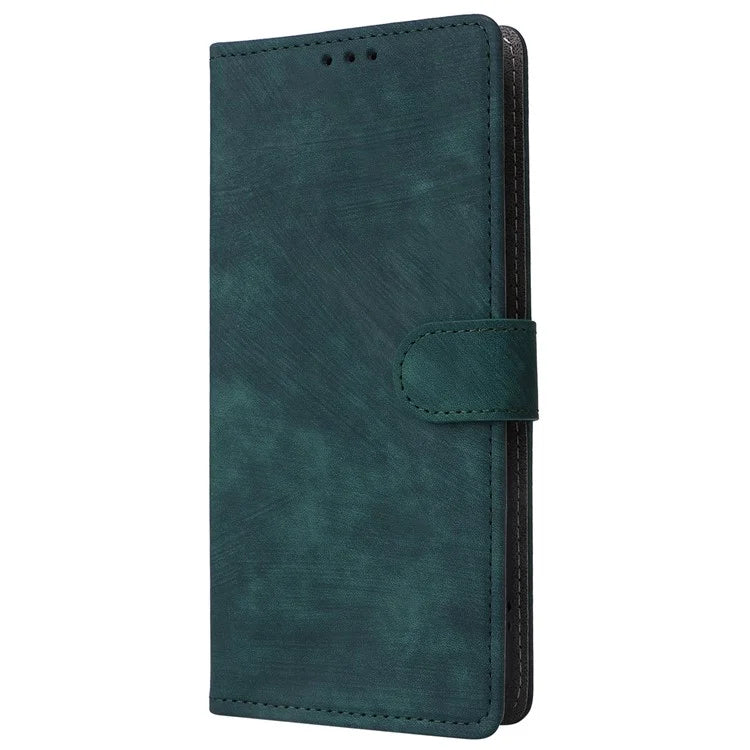 For ZTE Blade A33S Leather Case RFID Blocking Phone Cover with Strap