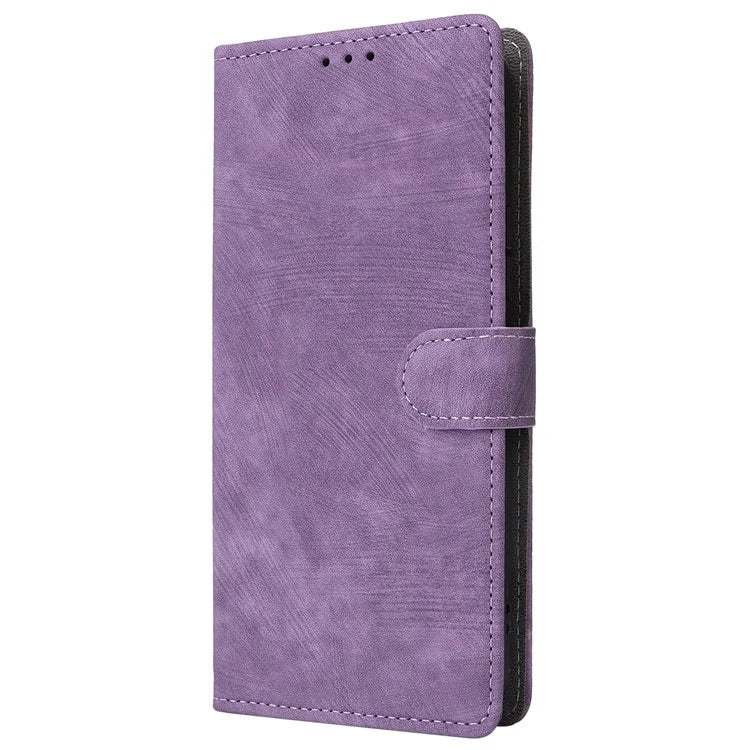 For ZTE Blade A33S Leather Case RFID Blocking Phone Cover with Strap