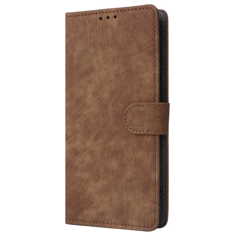 For ZTE Blade A33S Leather Case RFID Blocking Phone Cover with Strap