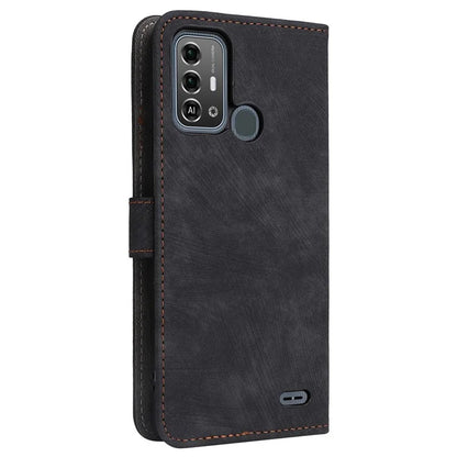 For ZTE Blade A53 Pro Case RFID Blocking Wallet Stand Cover with Strap
