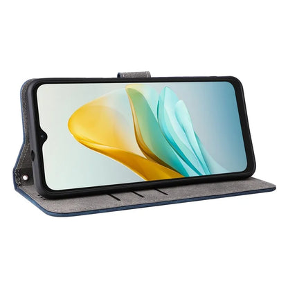 For ZTE Blade A53 Pro Case RFID Blocking Wallet Stand Cover with Strap