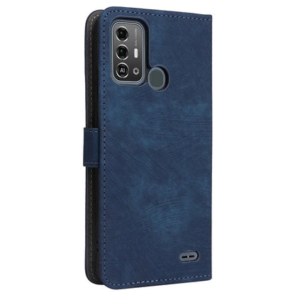 For ZTE Blade A53 Pro Case RFID Blocking Wallet Stand Cover with Strap