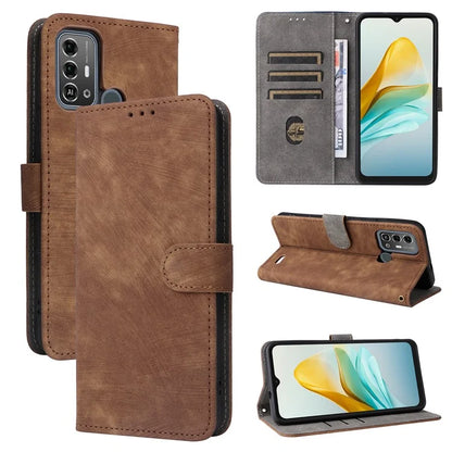 For ZTE Blade A53 Pro Case RFID Blocking Wallet Stand Cover with Strap