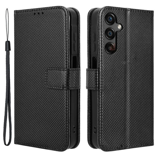 For Samsung Galaxy A25 5G (Global) (161.0 x 76.5 x 8.3mm) Case PU Leather Folio Flip Stand Protective Phone Cover