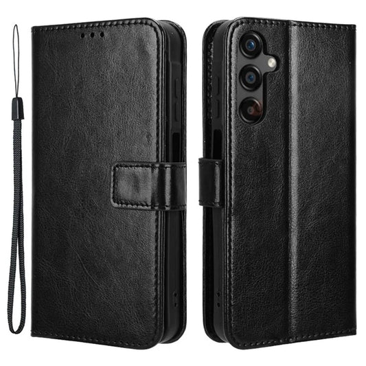 For Samsung Galaxy A25 5G (Global) (161.0 x 76.5 x 8.3mm) Case PU Leather Crazy Horse Texture Phone Cover