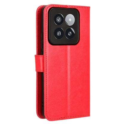 For Xiaomi 14 Pro Case Wallet PU Leather Crazy Horse Texture Phone Cover