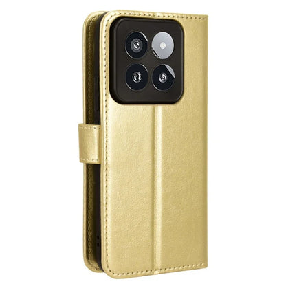 For Xiaomi 14 Pro Case Wallet PU Leather Crazy Horse Texture Phone Cover