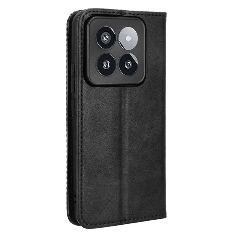 For Xiaomi 14 Pro Case Magnetic Auto Closing Retro Phone Wallet Cover