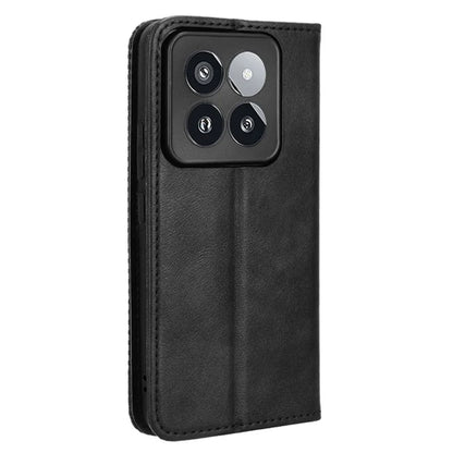 For Xiaomi 14 Pro Case Magnetic Auto Closing Retro Phone Wallet Cover
