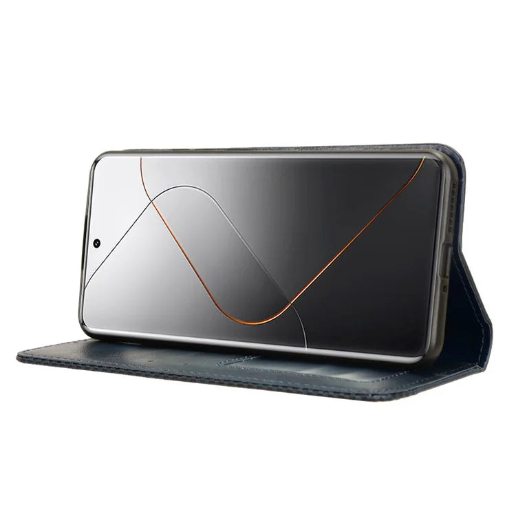 For Xiaomi 14 Pro Case Magnetic Auto Closing Retro Phone Wallet Cover