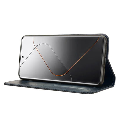 For Xiaomi 14 Pro Case Magnetic Auto Closing Retro Phone Wallet Cover