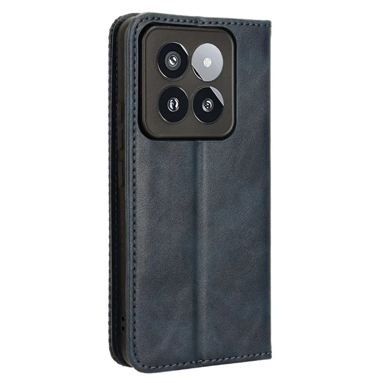 For Xiaomi 14 Pro Case Magnetic Auto Closing Retro Phone Wallet Cover