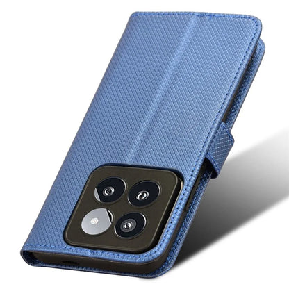 For Xiaomi 14 Pro Case Diamond Texture PU Leather Smartphone Shell Cover Wallet