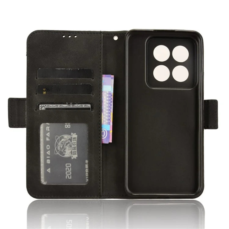 For Xiaomi 14 Pro Case Anti-scratch Leather Smart Phone Cover with Multiple Card Slots