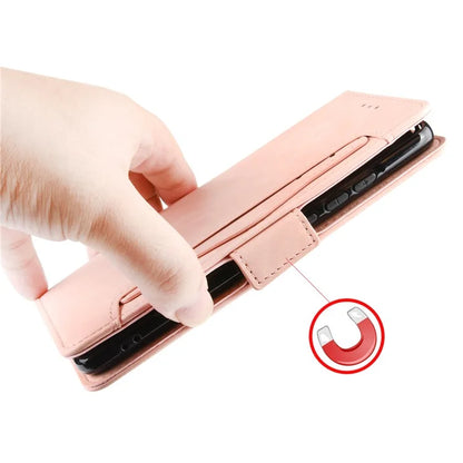 For Xiaomi 14 Pro Case Anti-scratch Leather Smart Phone Cover with Multiple Card Slots