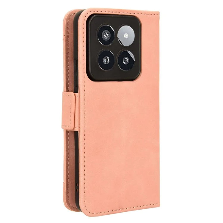 For Xiaomi 14 Pro Case Anti-scratch Leather Smart Phone Cover with Multiple Card Slots