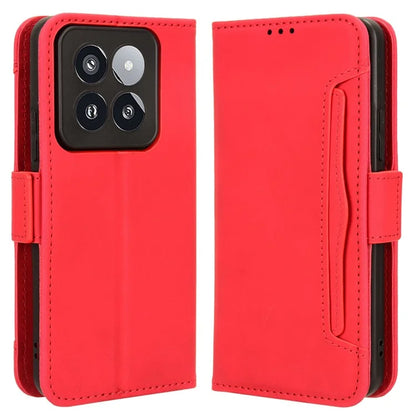 For Xiaomi 14 Pro Case Anti-scratch Leather Smart Phone Cover with Multiple Card Slots