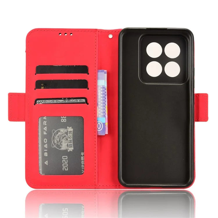 For Xiaomi 14 Pro Case Anti-scratch Leather Smart Phone Cover with Multiple Card Slots