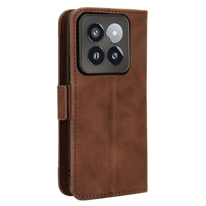 For Xiaomi 14 Pro Case Anti-scratch Leather Smart Phone Cover with Multiple Card Slots