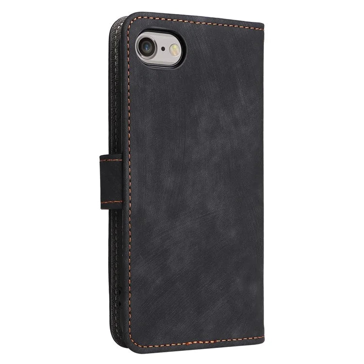 For iPhone 6 / 6s / 7 / 8 / SE (2020) / SE (2022) Case RFID Blocking Wallet Phone Cover with Strap