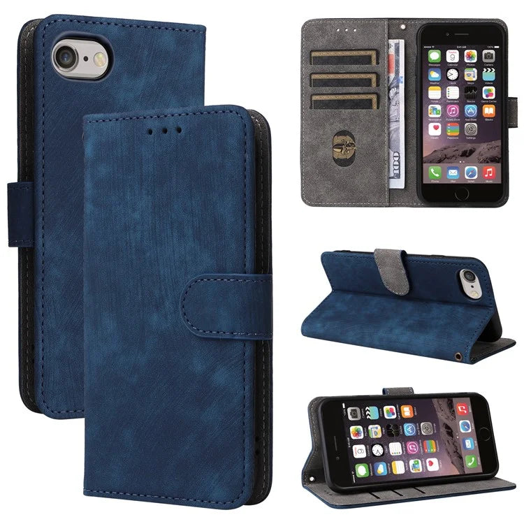 For iPhone 6 / 6s / 7 / 8 / SE (2020) / SE (2022) Case RFID Blocking Wallet Phone Cover with Strap