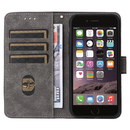 For iPhone 6 / 6s / 7 / 8 / SE (2020) / SE (2022) Case RFID Blocking Wallet Phone Cover with Strap