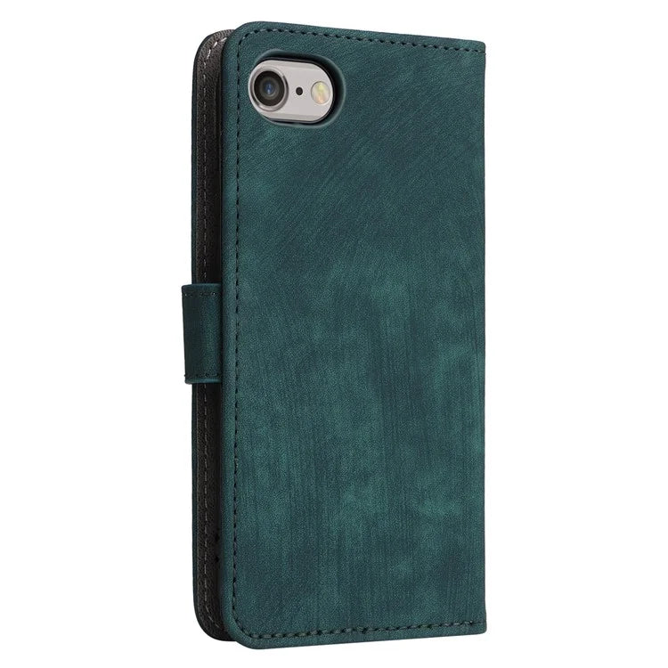For iPhone 6 / 6s / 7 / 8 / SE (2020) / SE (2022) Case RFID Blocking Wallet Phone Cover with Strap
