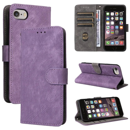For iPhone 6 / 6s / 7 / 8 / SE (2020) / SE (2022) Case RFID Blocking Wallet Phone Cover with Strap