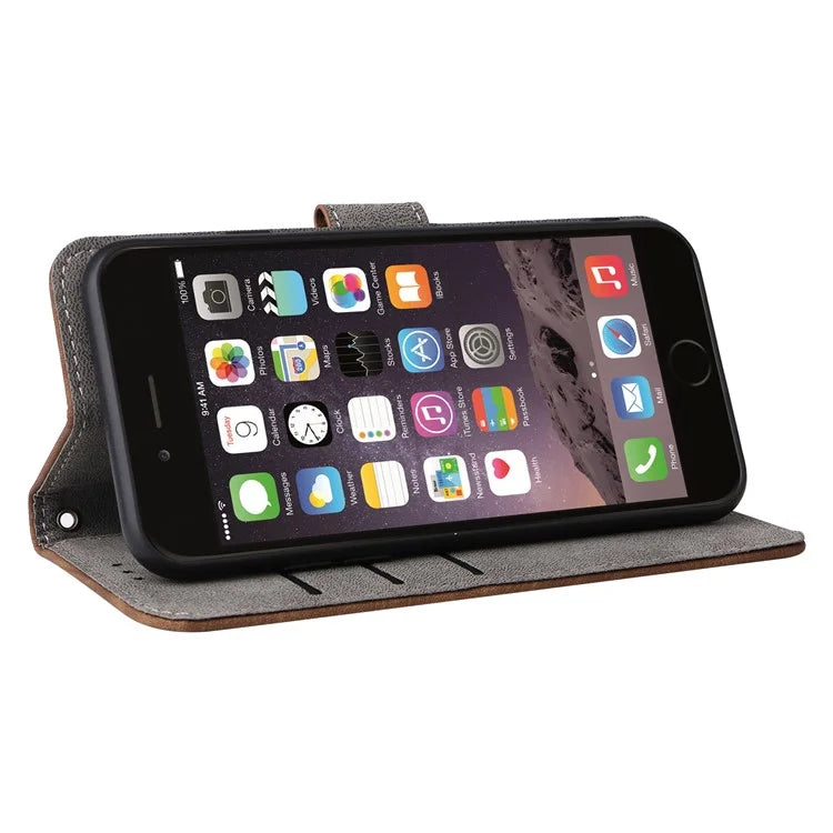 For iPhone 6 / 6s / 7 / 8 / SE (2020) / SE (2022) Case RFID Blocking Wallet Phone Cover with Strap