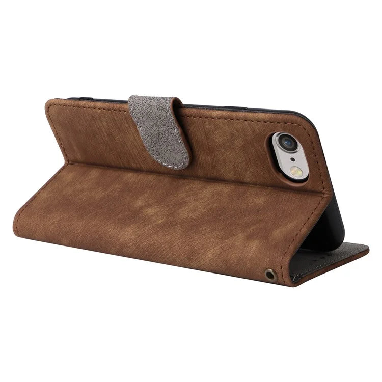 For iPhone 6 / 6s / 7 / 8 / SE (2020) / SE (2022) Case RFID Blocking Wallet Phone Cover with Strap