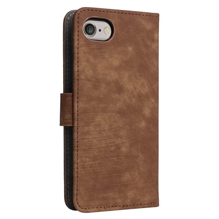 For iPhone 6 / 6s / 7 / 8 / SE (2020) / SE (2022) Case RFID Blocking Wallet Phone Cover with Strap