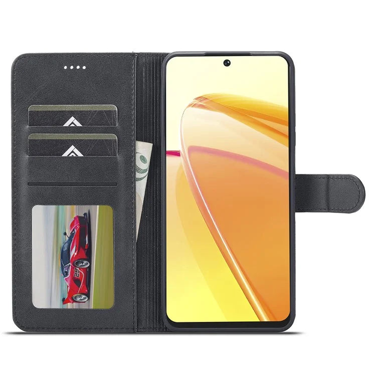 LC.IMEEKE For Realme C55 Leather Case Stand Wallet Phone Cover