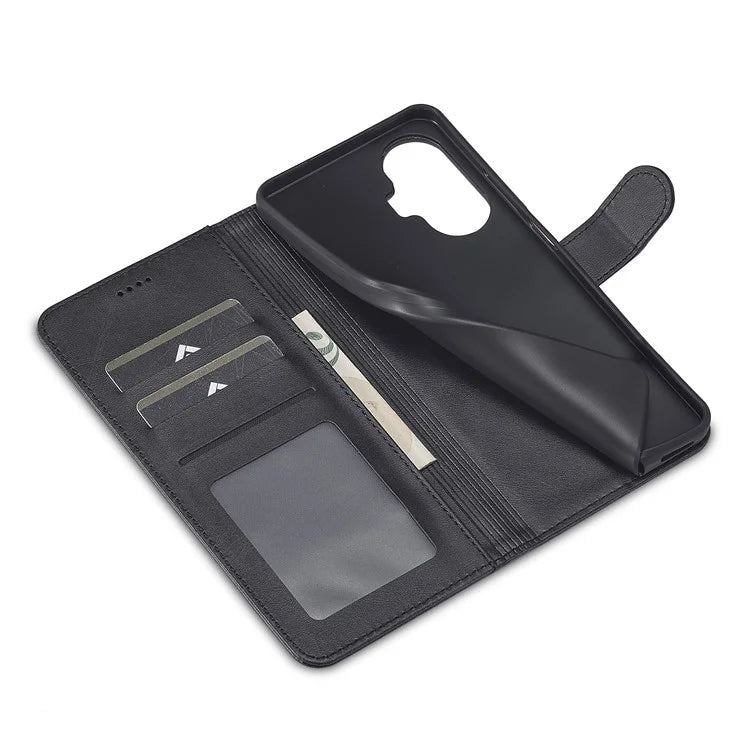 LC.IMEEKE For Realme C55 Leather Case Stand Wallet Phone Cover