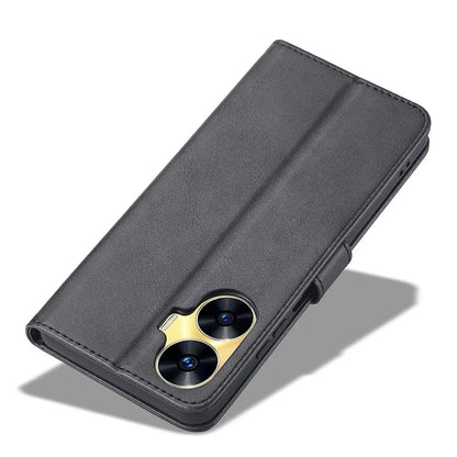LC.IMEEKE For Realme C55 Leather Case Stand Wallet Phone Cover