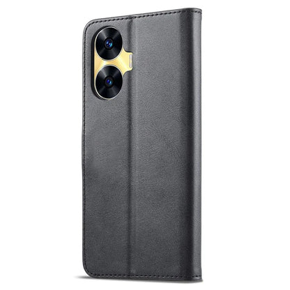 LC.IMEEKE For Realme C55 Leather Case Stand Wallet Phone Cover