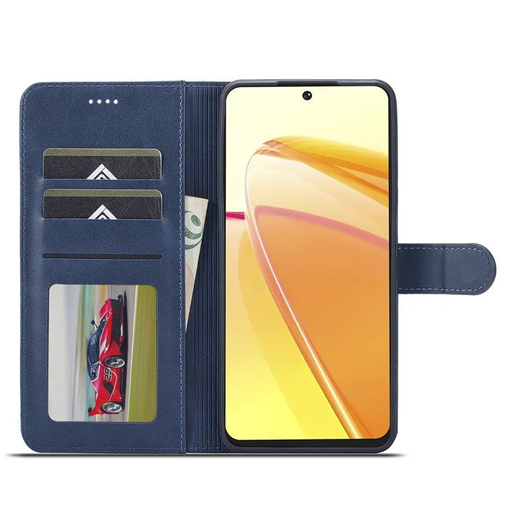 LC.IMEEKE For Realme C55 Leather Case Stand Wallet Phone Cover