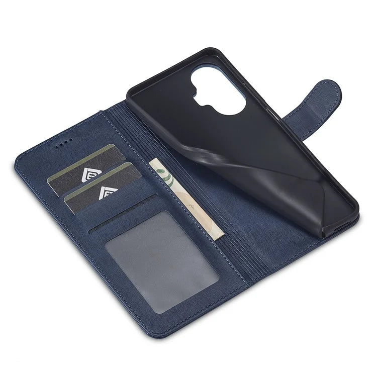 LC.IMEEKE For Realme C55 Leather Case Stand Wallet Phone Cover