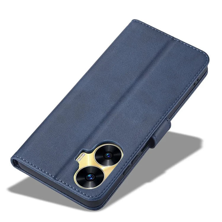 LC.IMEEKE For Realme C55 Leather Case Stand Wallet Phone Cover
