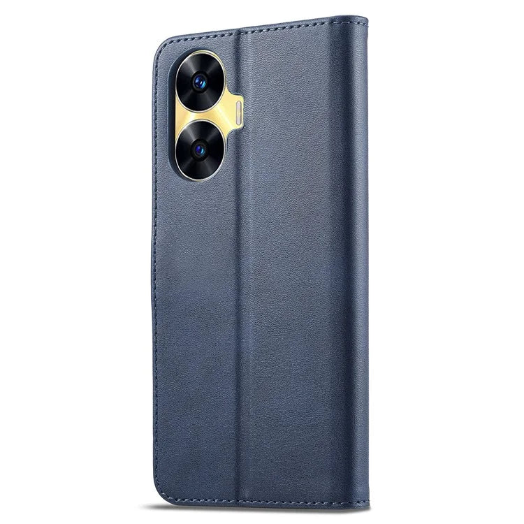 LC.IMEEKE For Realme C55 Leather Case Stand Wallet Phone Cover
