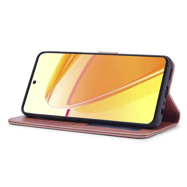 LC.IMEEKE For Realme C55 Leather Case Stand Wallet Phone Cover
