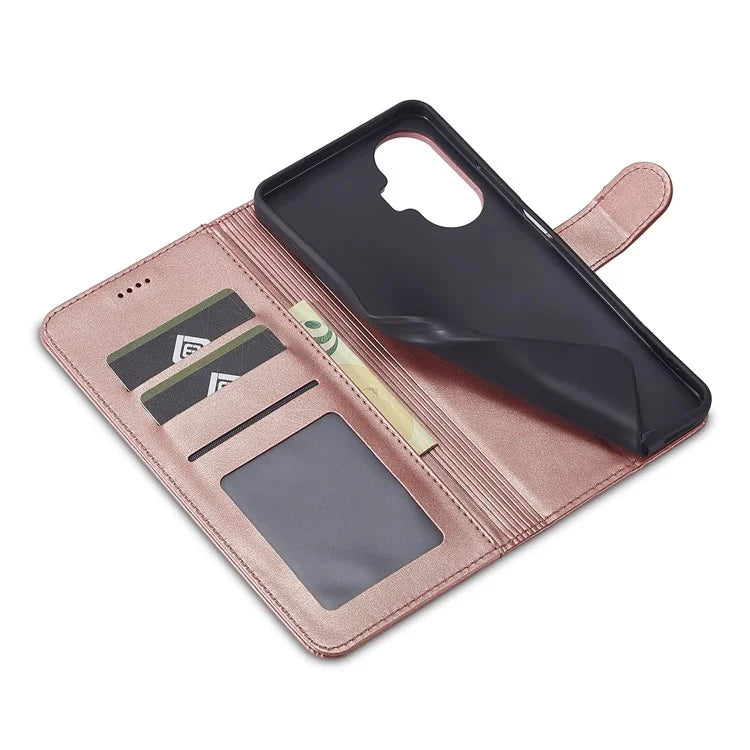 LC.IMEEKE For Realme C55 Leather Case Stand Wallet Phone Cover