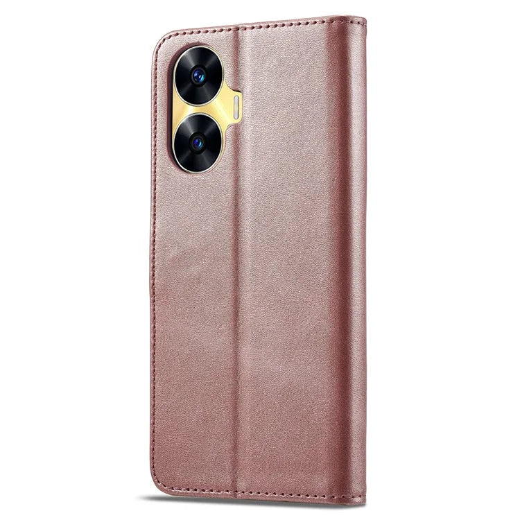 LC.IMEEKE For Realme C55 Leather Case Stand Wallet Phone Cover