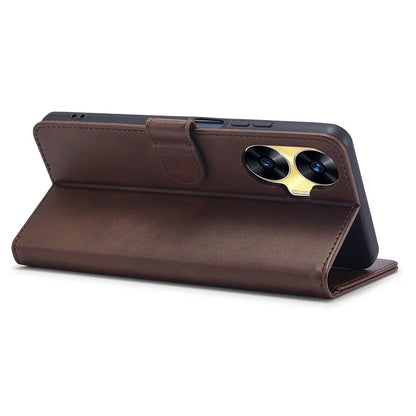 LC.IMEEKE For Realme C55 Leather Case Stand Wallet Phone Cover