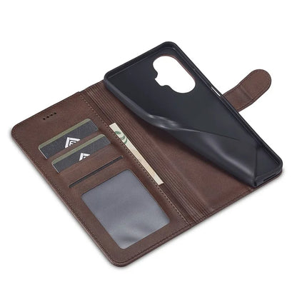 LC.IMEEKE For Realme C55 Leather Case Stand Wallet Phone Cover