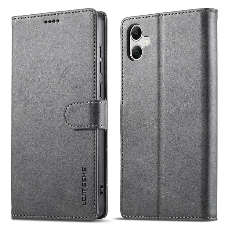 LC.IMEEKE For Samsung Galaxy A05 4G Case Calf Texture Phone Leather Cover