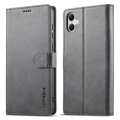 LC.IMEEKE For Samsung Galaxy A05 4G Case Calf Texture Phone Leather Cover
